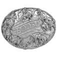 Rodeo Rope Border Antiqued Belt Buckle
